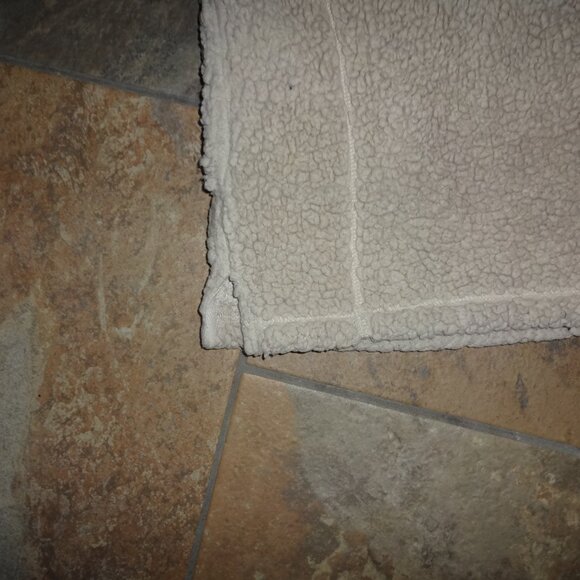 Girlie Girl Original C.C faux plush SHERPA PULLOVER TAUPE 1/4 Zip Medium - Picture 12 of 13